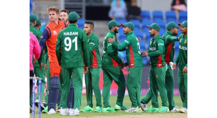 Cricket: Bangladesh v Netherlands World Cup scoreboard