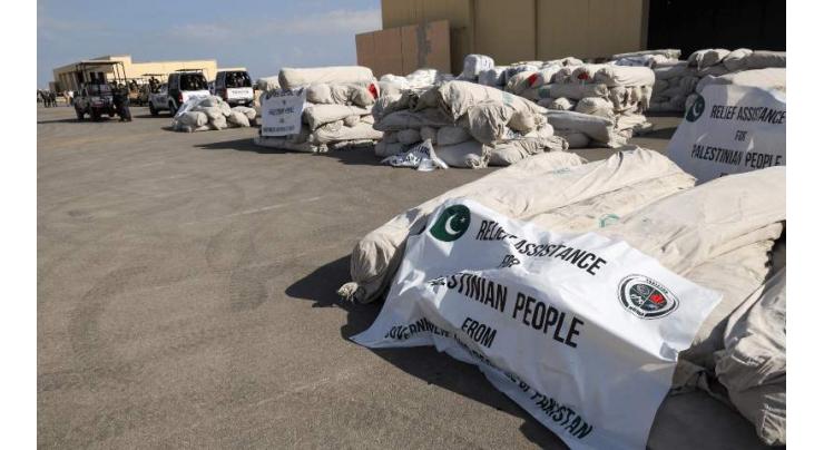 Pakistan’s 2nd batch of humanitarian aid to Gaza arrives in Egypt