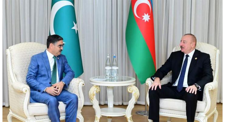 Caretaker PM, Azerbaijan’s President discuss bilateral ties

 
