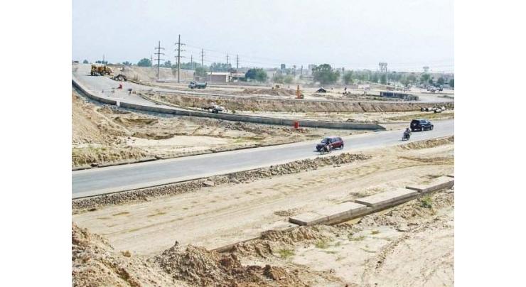 Caretaker Chief Minister Punjab Mohsin Naqvi inspects construction work of Rwp Ring Road project