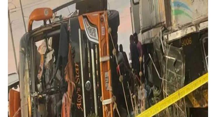 13 killed, 25 seriously injured in bus-train collision in Tanzania