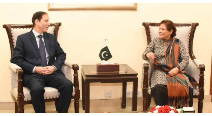 Caretaker Chief Minister of Khyber Pakhtunkhwa Justice (Rtd) Syed Arshad Hussain Shah called on Caretaker Minister for Finance, Revenue, and Economic Affairs Dr Shamshad Akthar