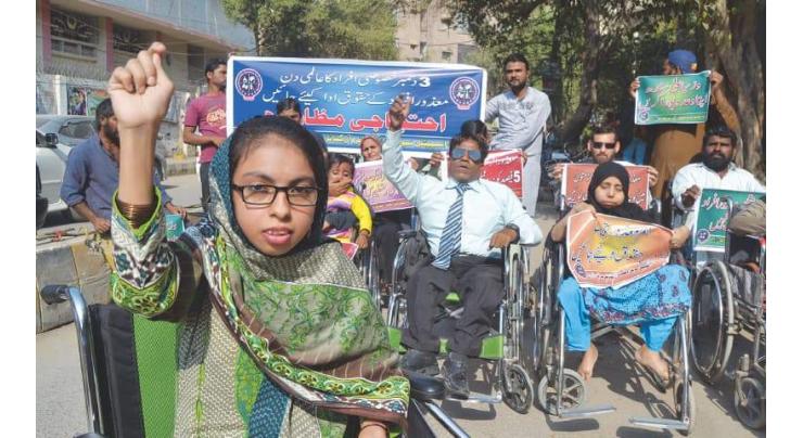 International day of persons with disabilities observed in Mirpurkhas