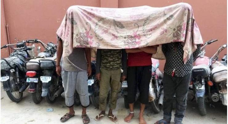 Police arrest suspects involved in motorbike lifting, recover 4 bikes
