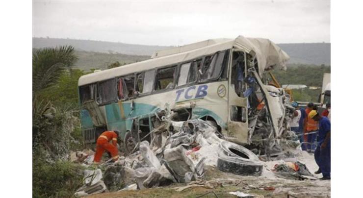 25 killed in bus, truck crash in Brazil: firefighters