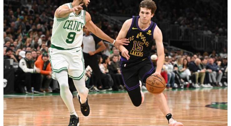 Shorthanded Lakers stun Celtics, Maxey scores 51 in 76ers win