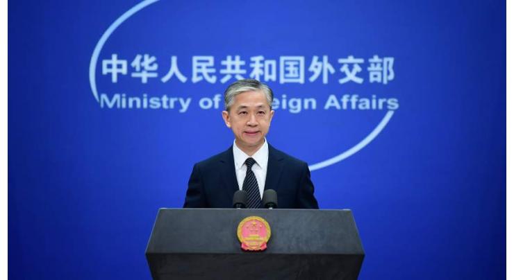Chinese marine scientific research activities for peaceful purposes: Wang Wenbin