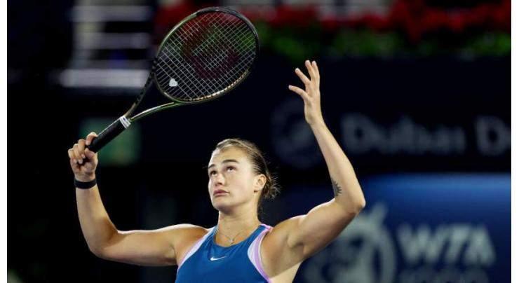Tennis: WTA Dubai Open results