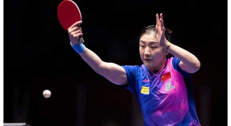 China eases past S. Korea, makes women's semis at Busan table tennis worlds
