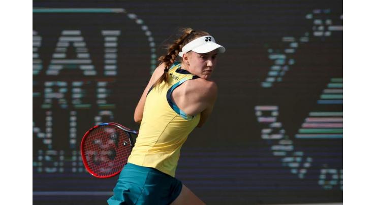 Tennis: WTA Dubai Open results - 1st update