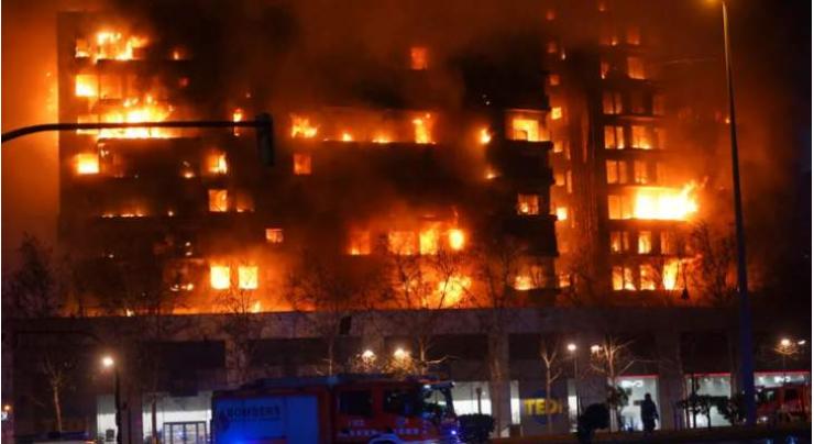 4 dead as fire ravages residential block in Spain's Valencia