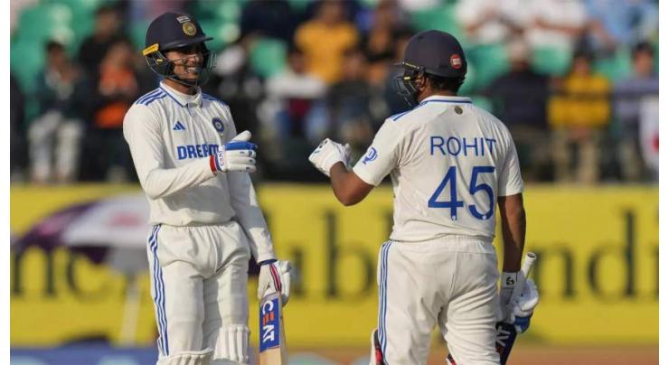 England's 'hard day' as India stretch lead to 255 after Rohit, Gill tons