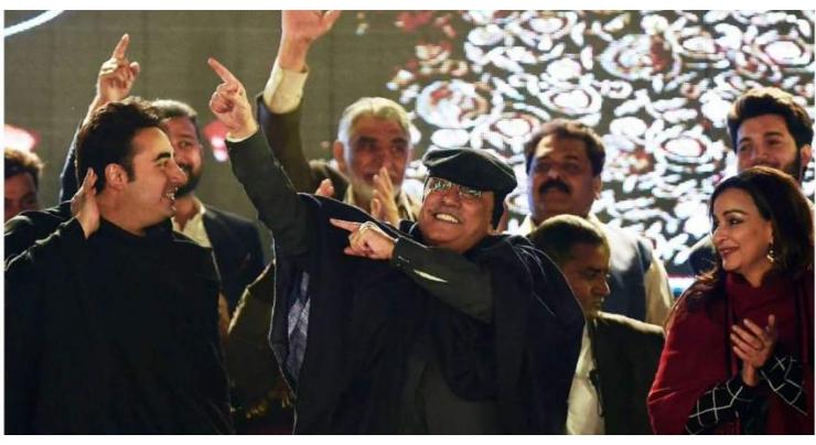 PPP to set up victory camp to celebrate Zardari's presidential election win