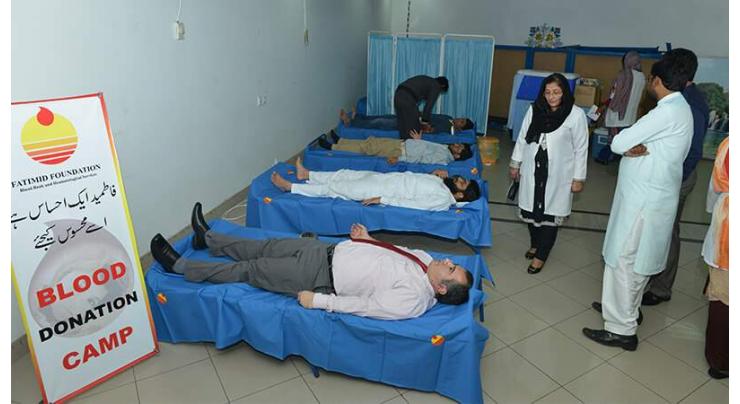 Blood camp held at SNGPL office
