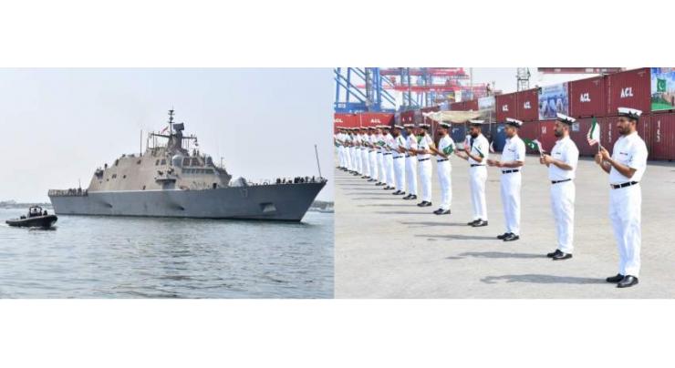 US Navy Ship Visits Pakistan & Conducts Sea Exercise with Pakistan Navy