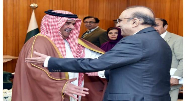 Pakistan attaches great value to its fraternal ties with Bahrain: President
