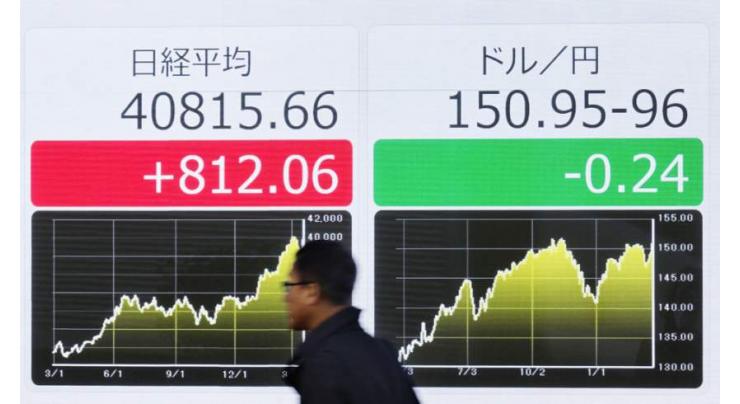 Tokyo's Nikkei index closes at fresh all-time record