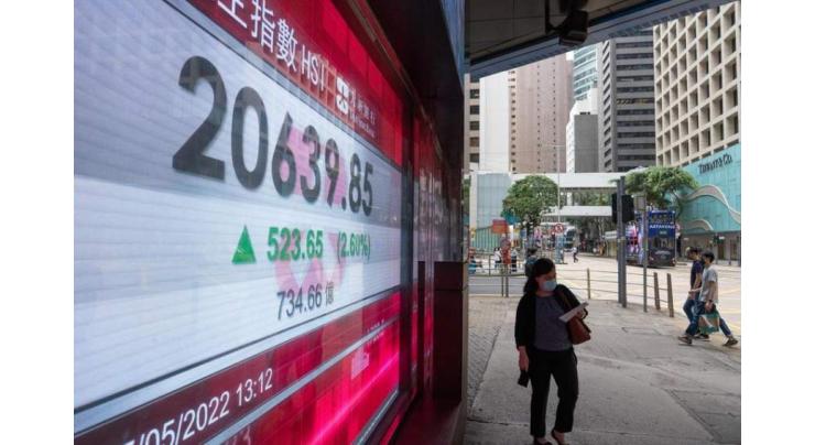Hong Kong stocks end morning down more than 3%