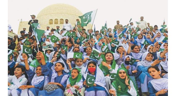 Pakistan Day observed in Karachi with national enthusiasm