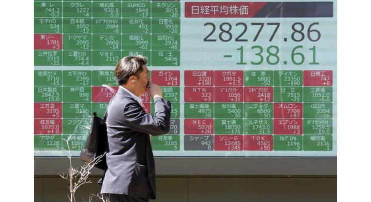 Stock markets mostly rise, yen hits 34-year low
