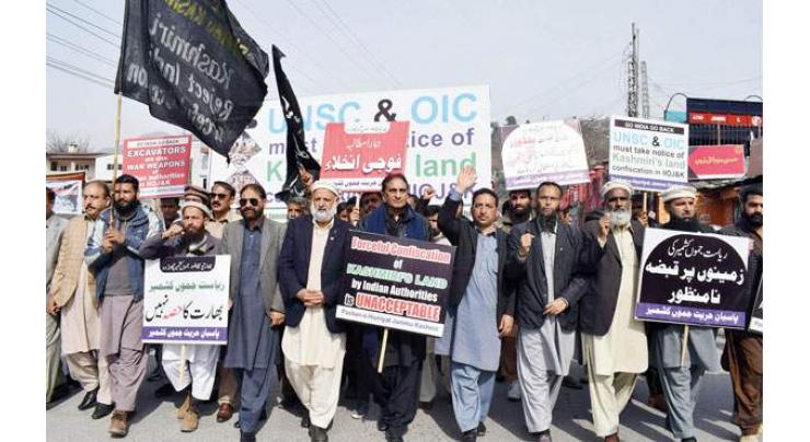 Anti-India protest rally held in Muzaffarabad