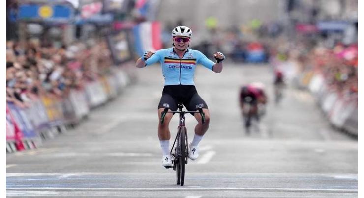 Belgian Kopecky wins thrilling women's Paris-Roubaix