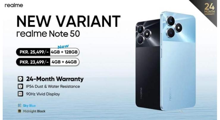 "Unlock Exceptional Value: The New realme Note 50 with Extended Warranty Now Available in Pakistan!”