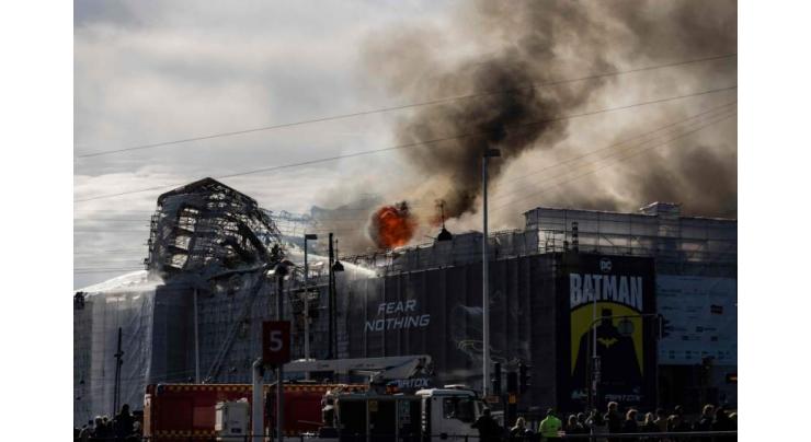 Inferno devastates historic Copenhagen landmark