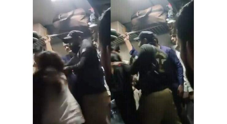 Railways police seek cancellation bail of constable who manhandled woman