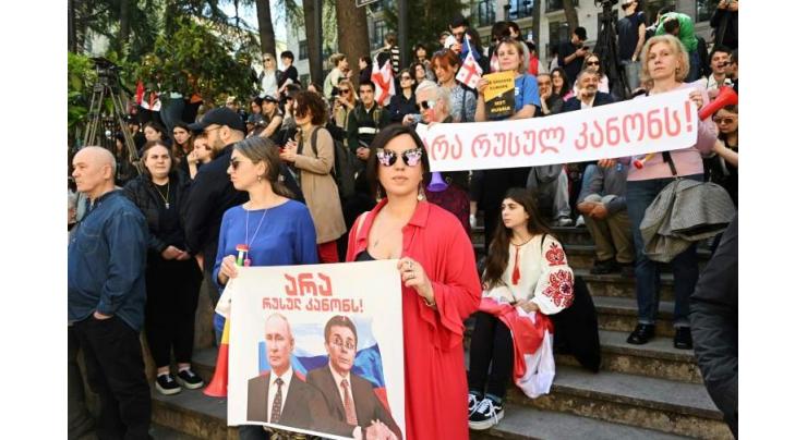 Thousands rally in Georgia as MPs advance controversial 'foreign influence' law