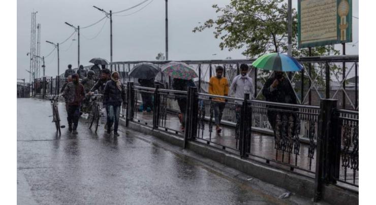 Rain forecast across Kashmir on April 18th-19th