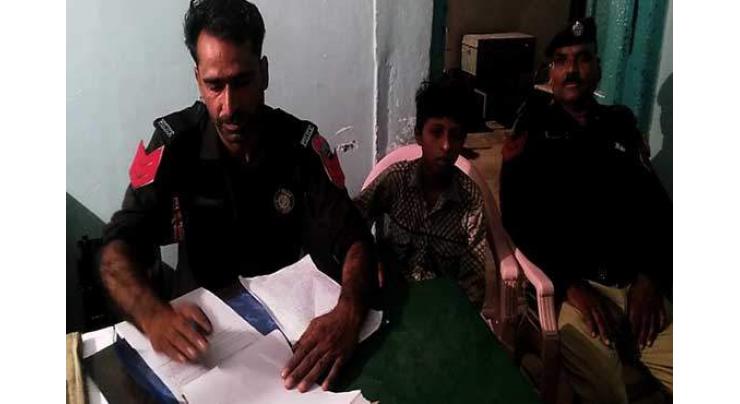 Police hands over abandoned child to parents