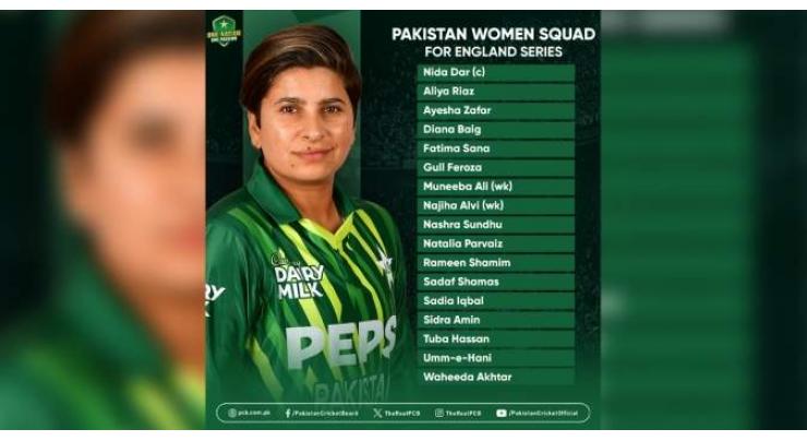 Pakistan women’s squad announced for England tour