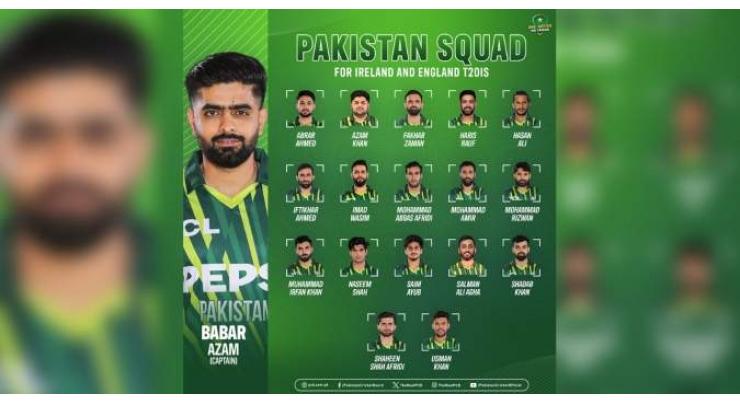 Pakistan name 18-player squad for Ireland and England