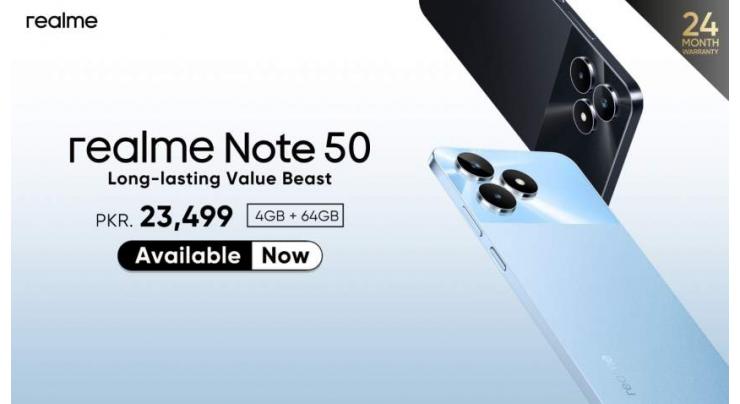 "The New realme Note 50 Breaks Sales Records for The Month of April”
