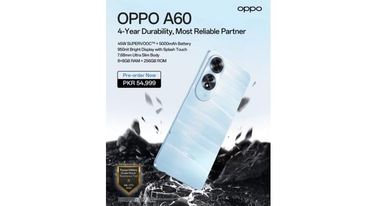“Get your OPPO A60 Today: Pre-order Your Most Reliable Partner”