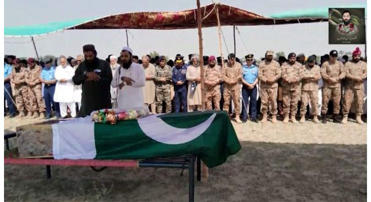 Shaheed Major Babar Niazi laid to rest with full military honours