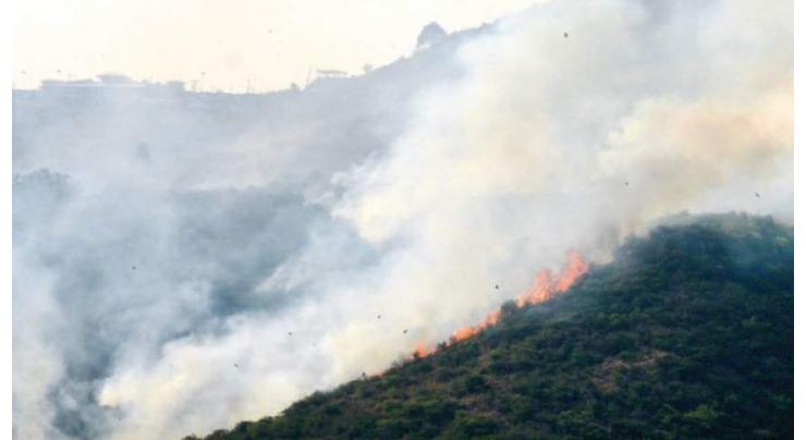 150 personnel of CDA, climate change ministry team up to control Margalla forest fire
