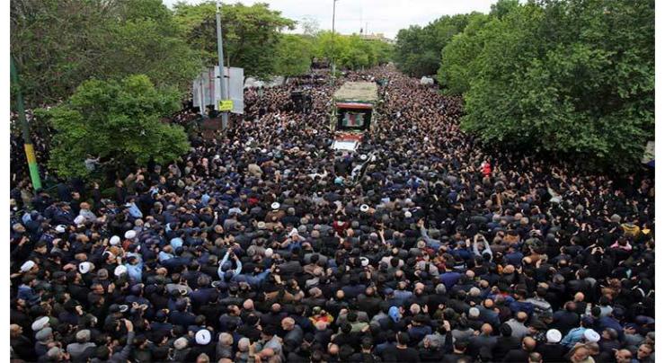 Sea of people attends funeral of President Raisi in Tehran