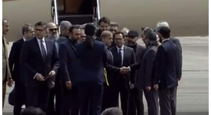 PM arrives in Tehran on day-long visit to Iran