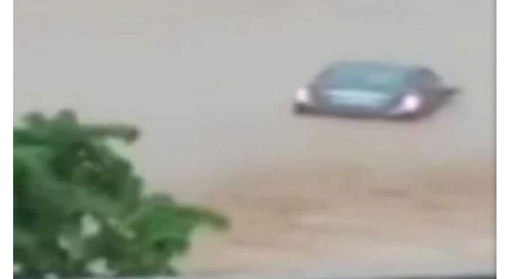Father, daughter swept away in flash floods after torrential rain in Rawalpindi