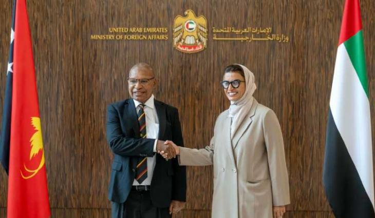 Noura Al Kaabi receives Papua New Guinea’s Minister of International Trade and Investment