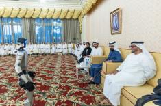 Mohammed bin Rashid meets with local dignitaries, ..