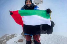 Rashid Al Shamsi raises UAE flag atop Europe's hig ..