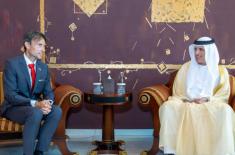 Saud bin Saqr receives Slovak Ambassador