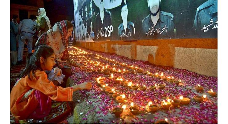 CTP organises candlelight vigil to honour fallen heroes at Liberty Chowk