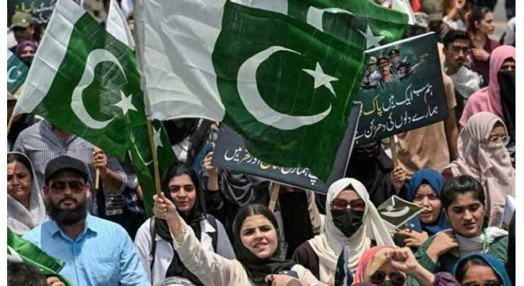 "Battle for Truth" theme dominates Independence celebrations in Mirpurkhas