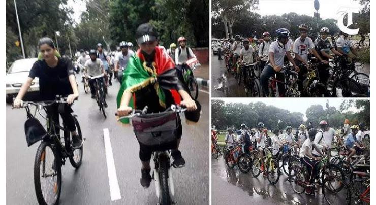 Bicycle rally held to mark Independence Day celebrations