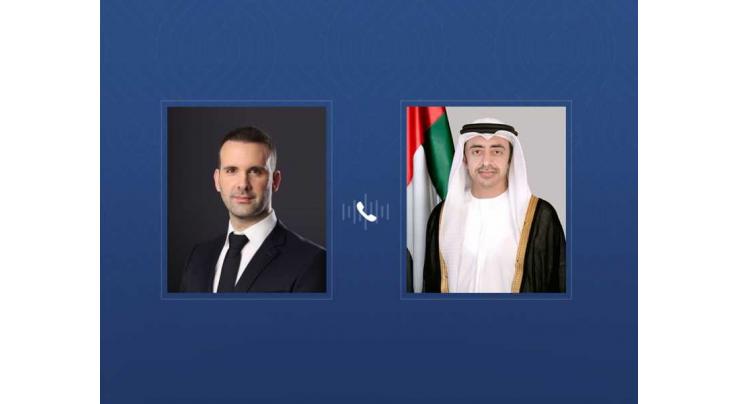 Abdullah bin Zayed discusses bilateral relations, forest fire developments with Prime Minister of Montenegro