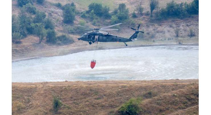 UAE Rescue Team continues forest firefighting operations in Albania